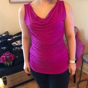 Purple sleeveless top